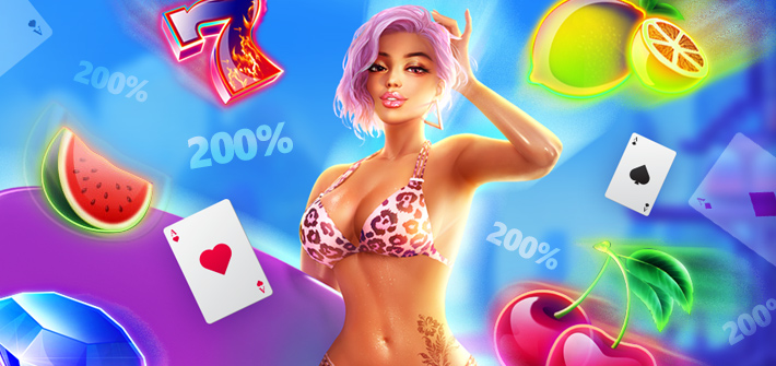 Man muss probieren: 200% Casino Bonus