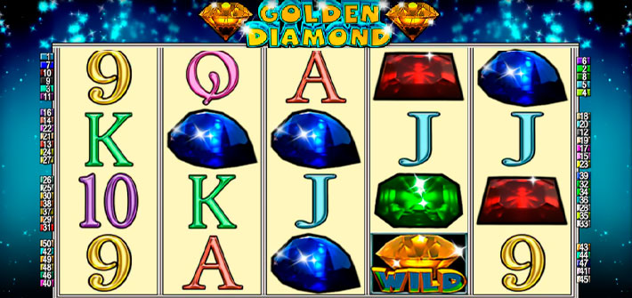 Golden Diamond Online Spielautomat — alles Wertvolles zum Spiel